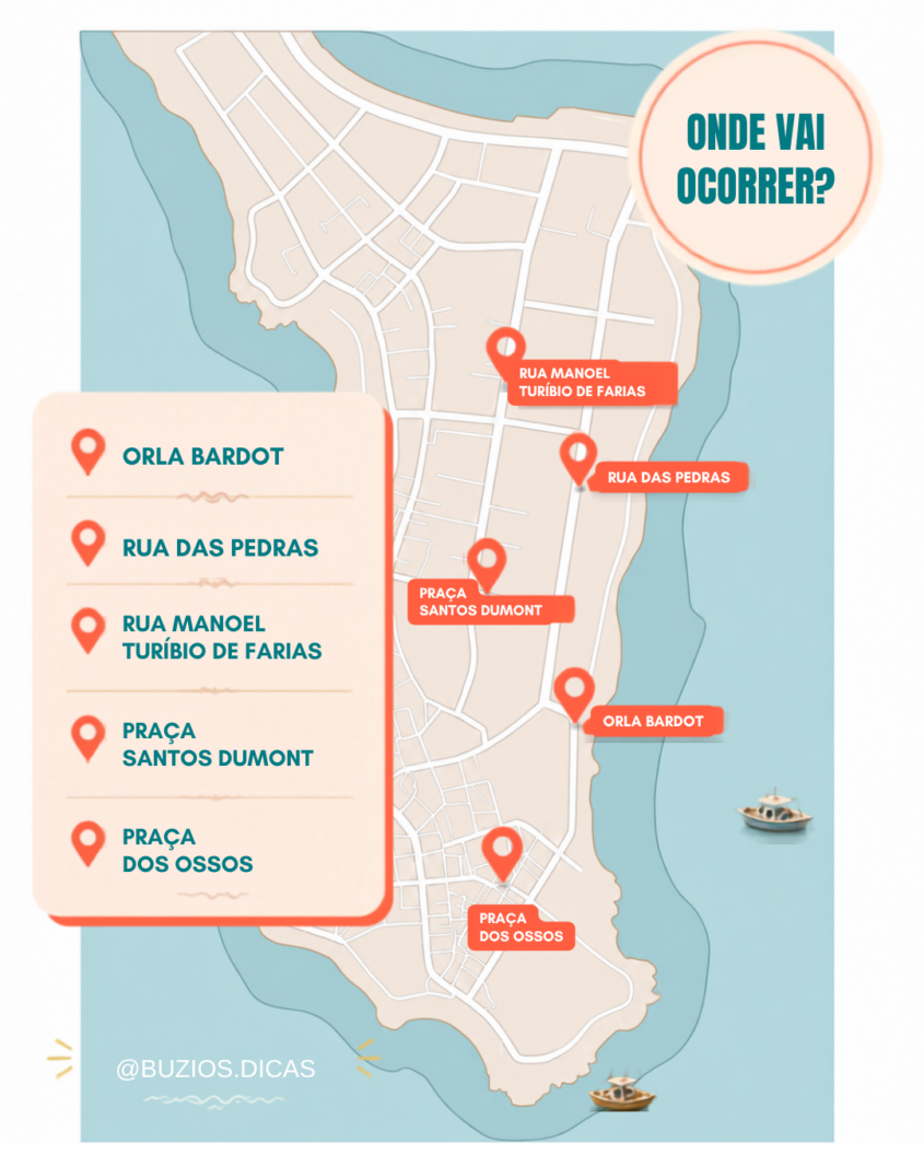 Mapa de onde o Degusta ocorre
